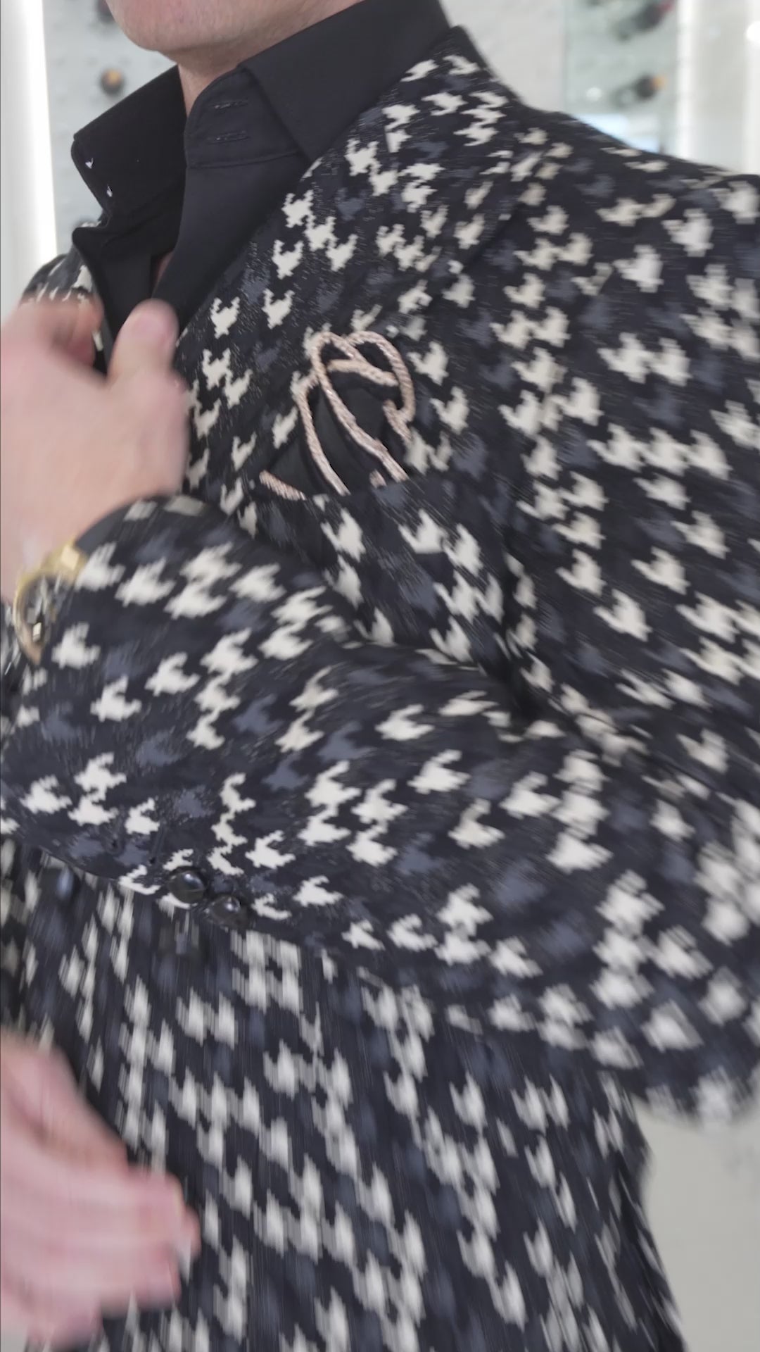 Houndstooth Lusso Trousers @ The Vault
