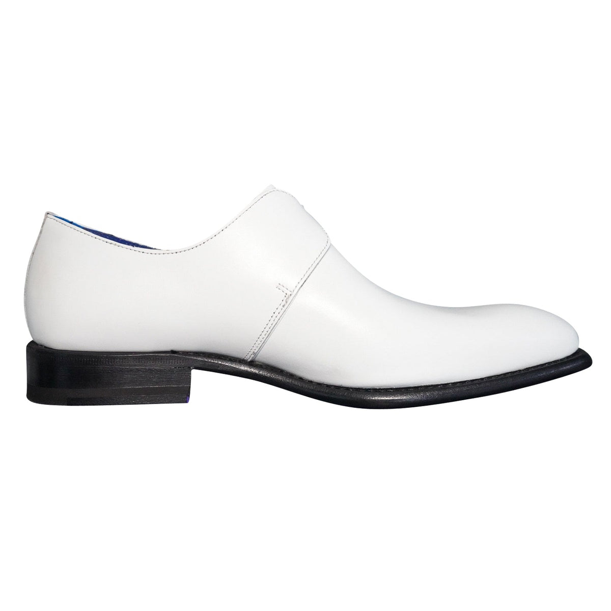 Bianco With Yellow Gold Hardware Monk Strap-5